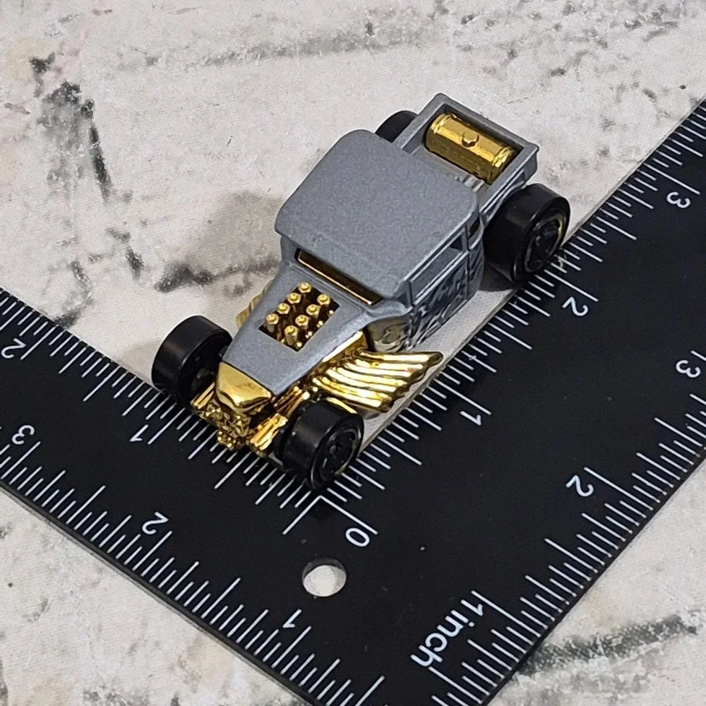 Rare Hot Wheels BONE SHAKER Golden Chrome  Gray Loose Single Car Hot